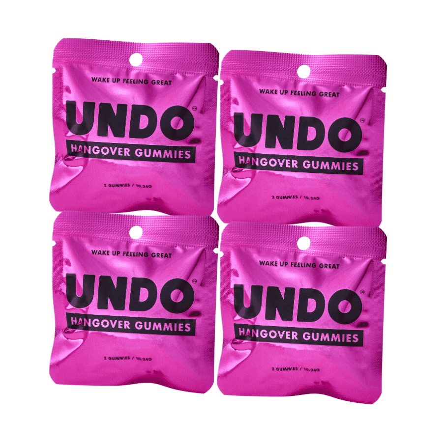 4 Pack - UNDO Gummies™ Hangover Prevention